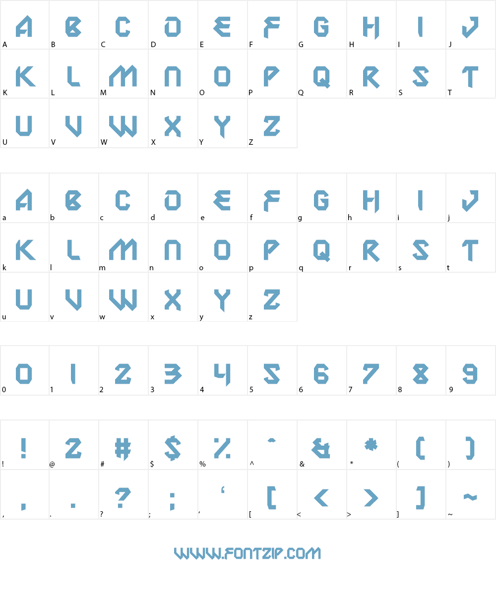 Lab Pulsar Font Character